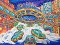 未来科技儿童画4k 精选40幅绘画—2022最新科幻画精选，疫情，能源，交通，建筑等