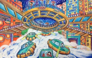 未来科技儿童画4k 精选40幅绘画—2022最新科幻画精选，疫情，能源，交通，建筑等